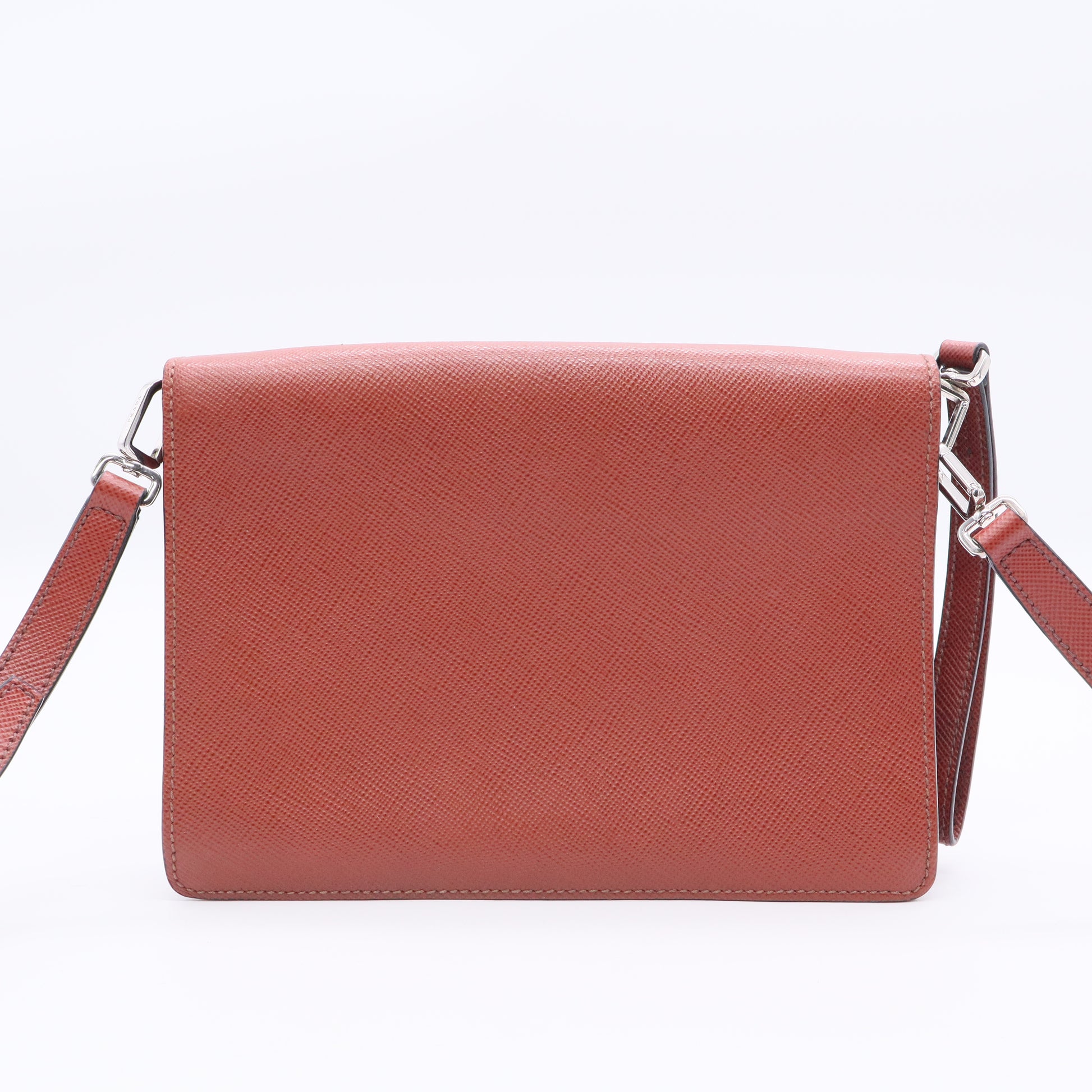 Prada Small Brown Leather Shoulder Bag B20815