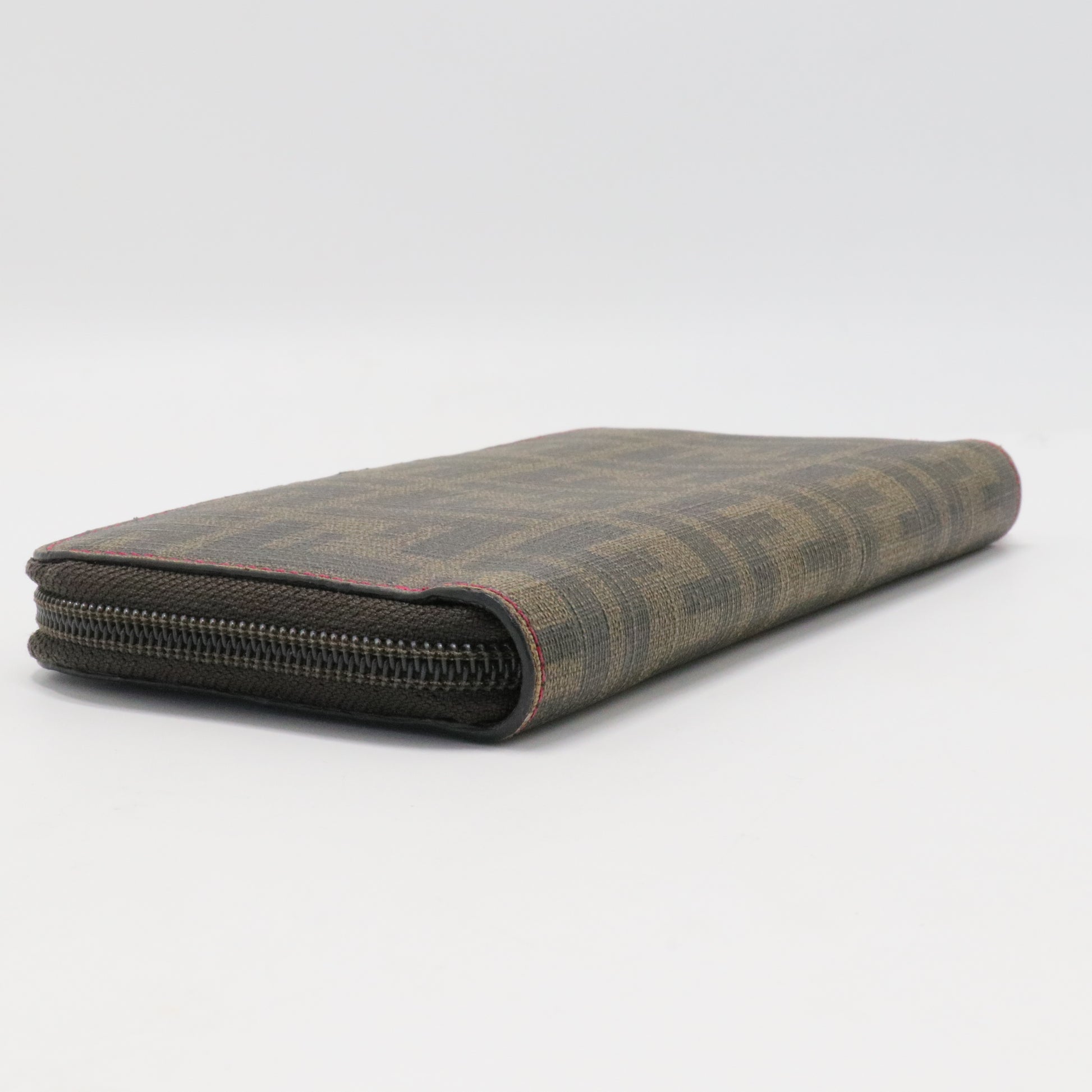 Fendi Brown Monogram-Print Leather Wallet