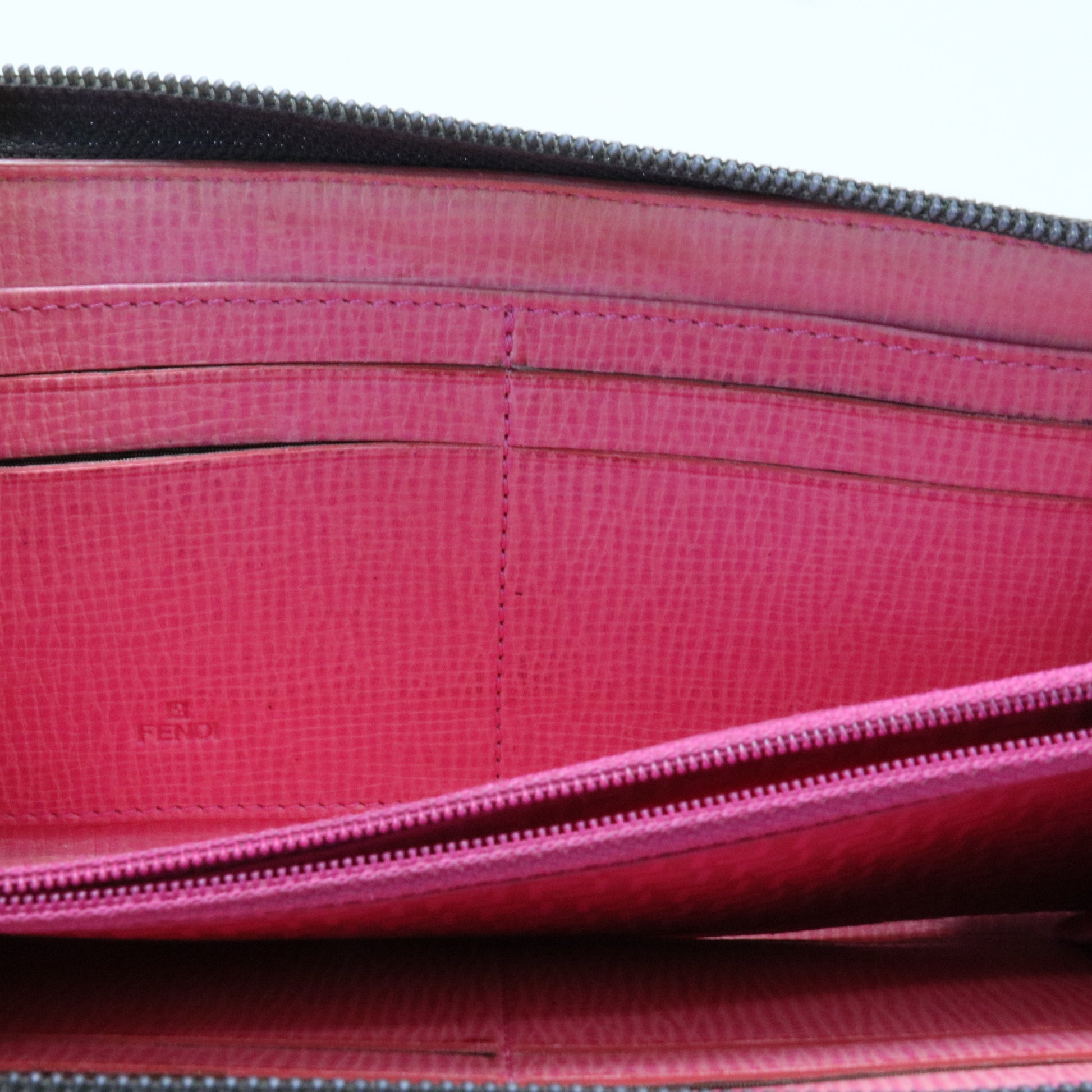 Fendi Brown Monogram-Print Leather Wallet