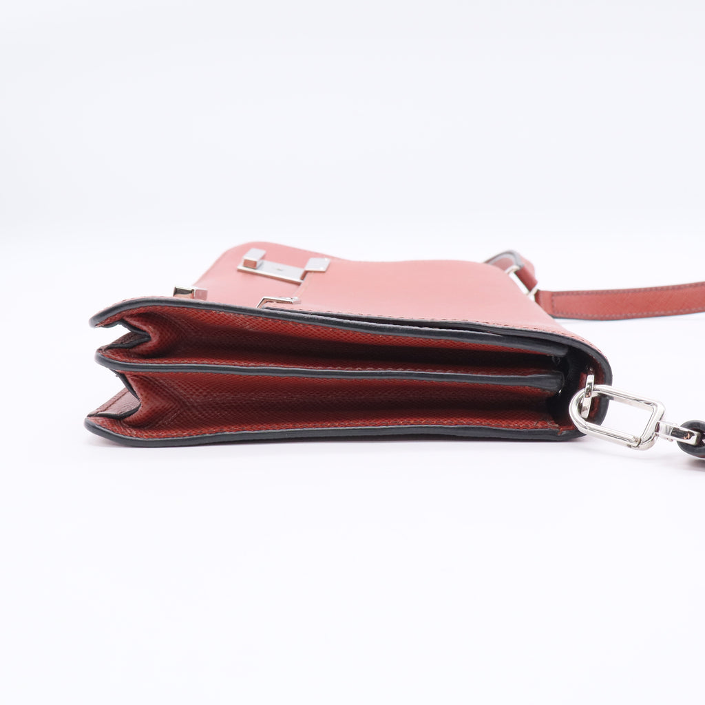 Prada Small Brown Leather Shoulder Bag B20815