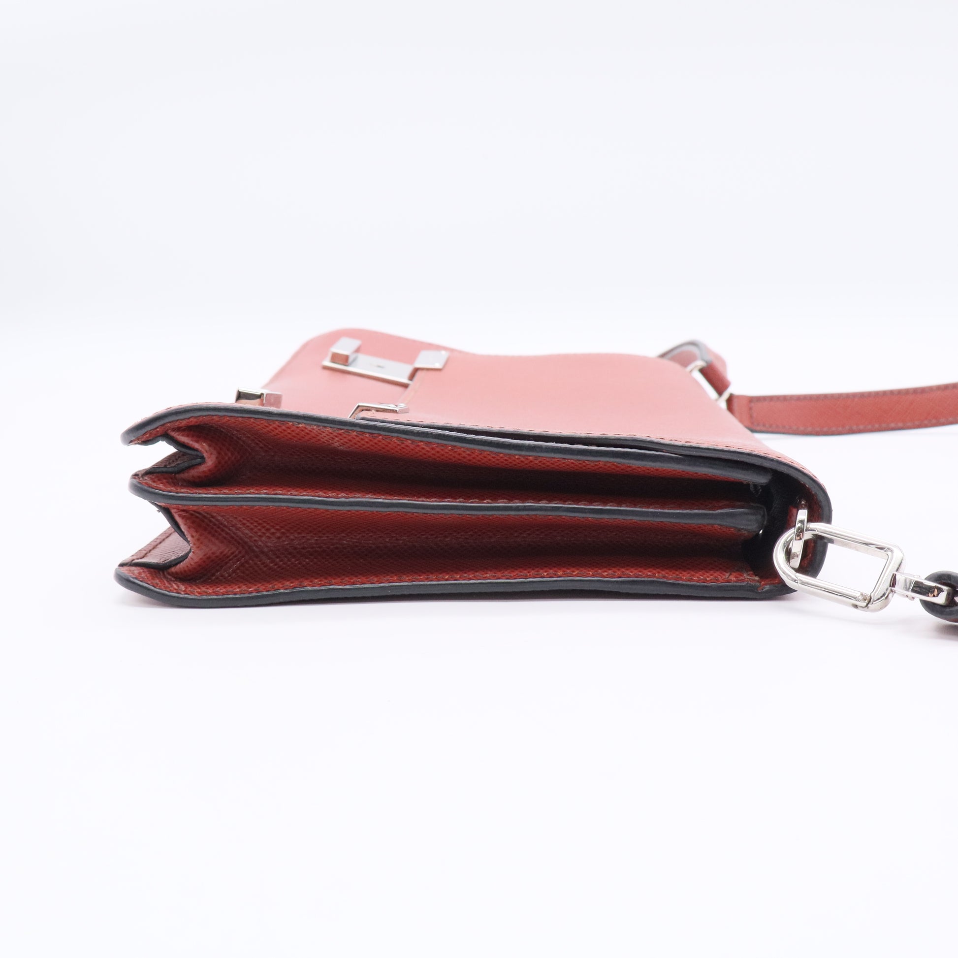 Prada Small Brown Leather Shoulder Bag B20815