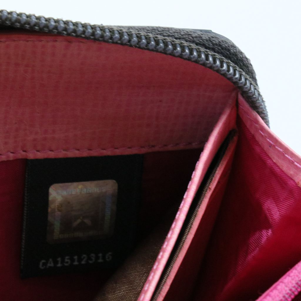 Fendi Brown Monogram-Print Leather Wallet