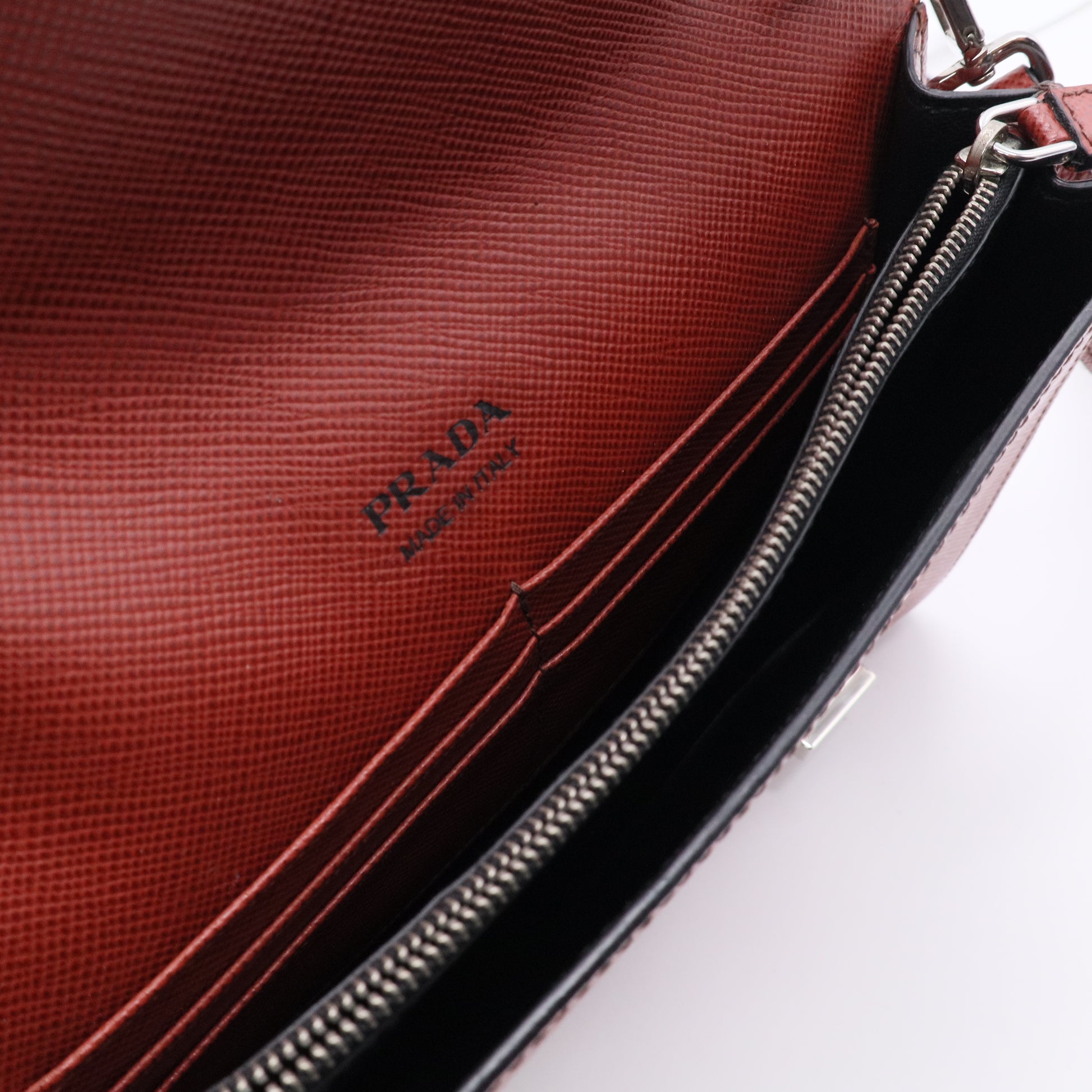 Prada Small Brown Leather Shoulder Bag B20815
