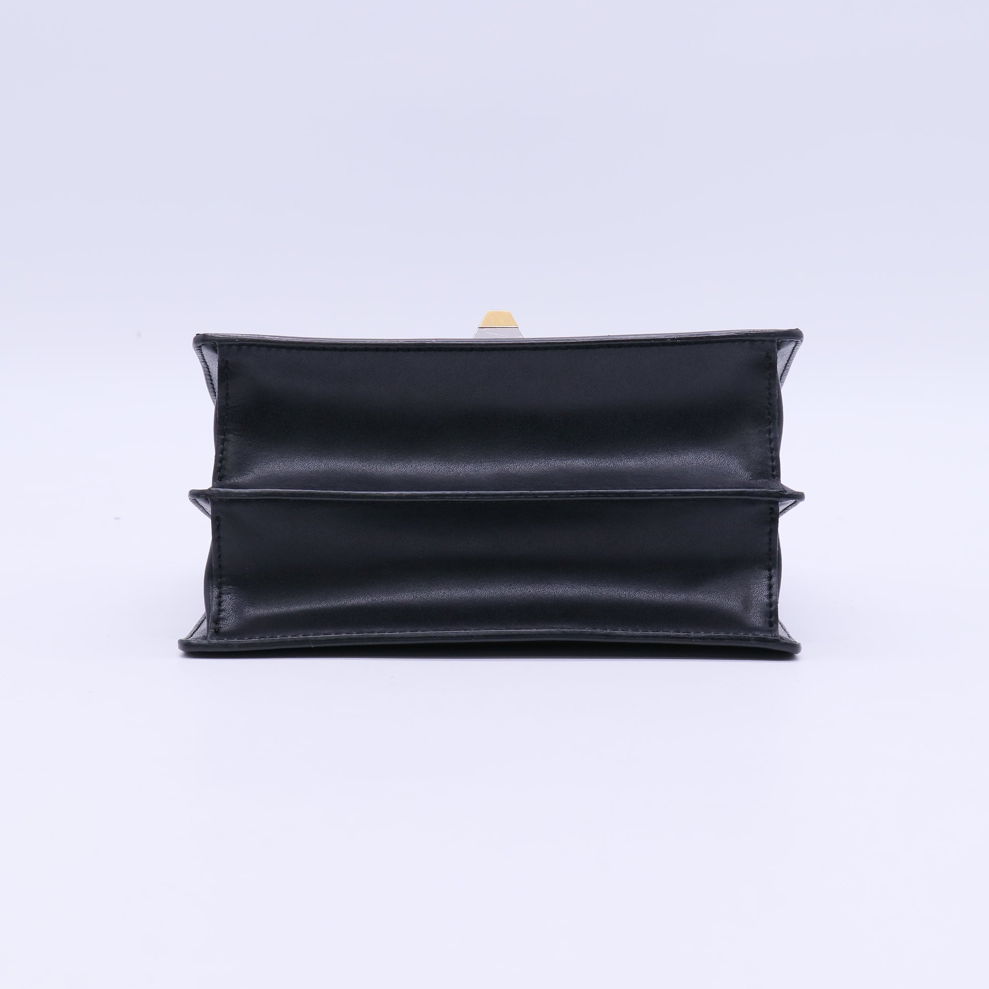 Fendi Vitello Liberty Metal Monster Eyes Small Kan I Shoulder Bag Black/Silver Twins LDJ3953