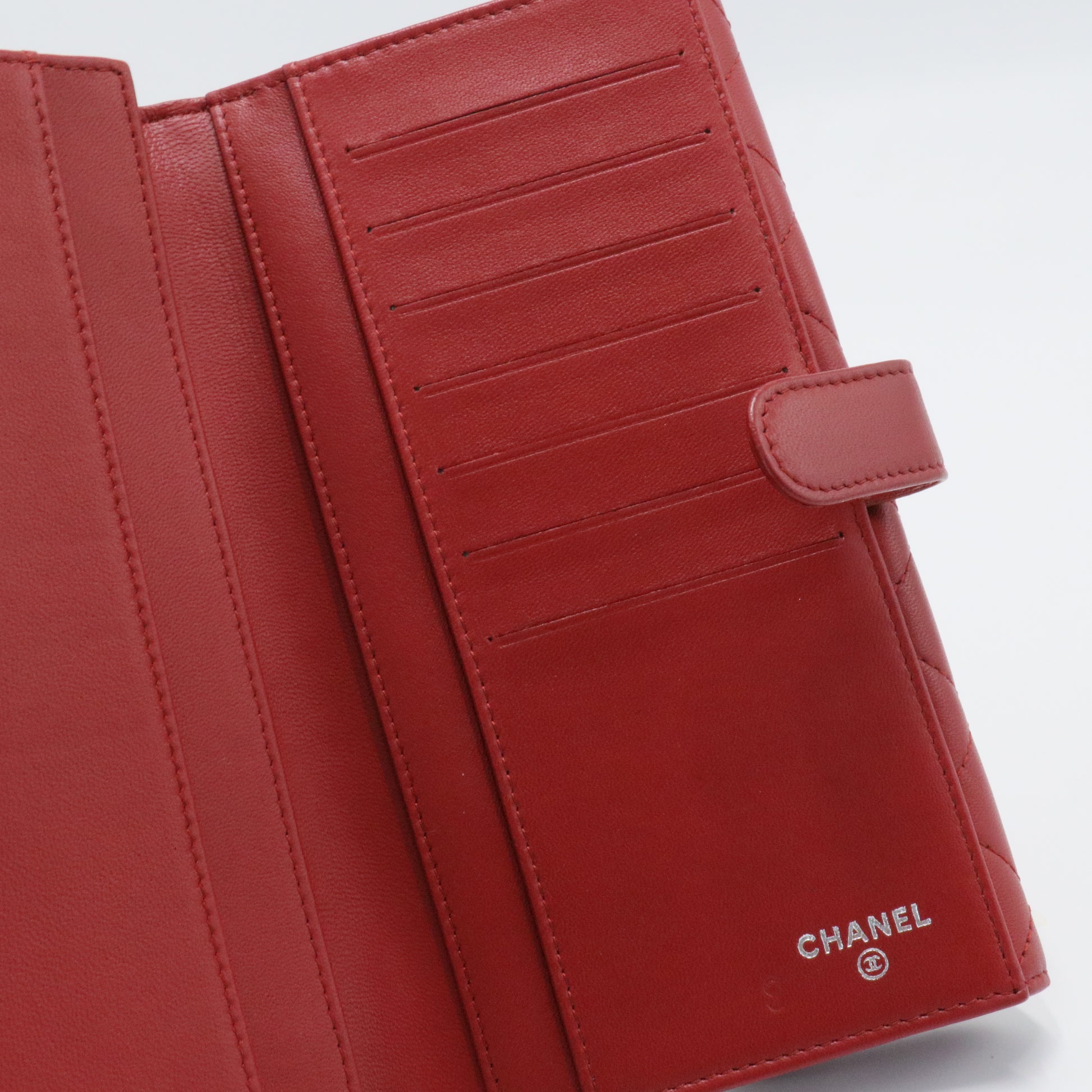 CC French Flap Wallet Quilted Caviar Long