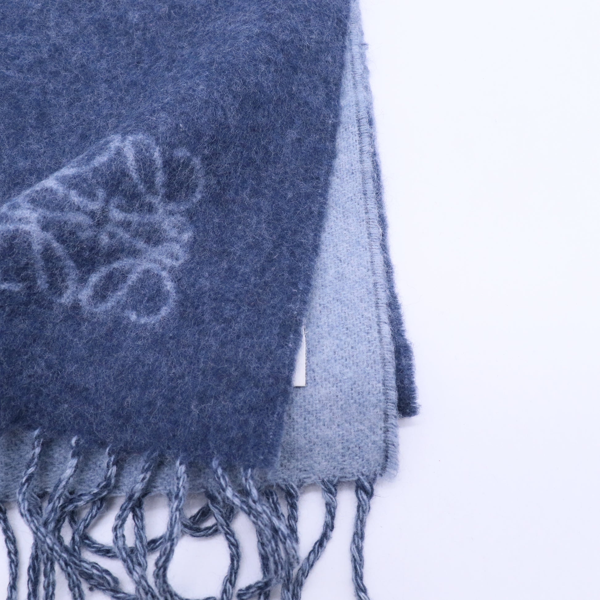 Wool/Cashmere Scarf Blue W20241
