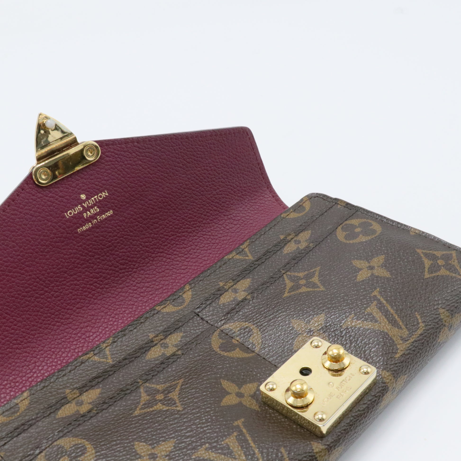 Pallas Wallet Monogram Canvas and Calfskin