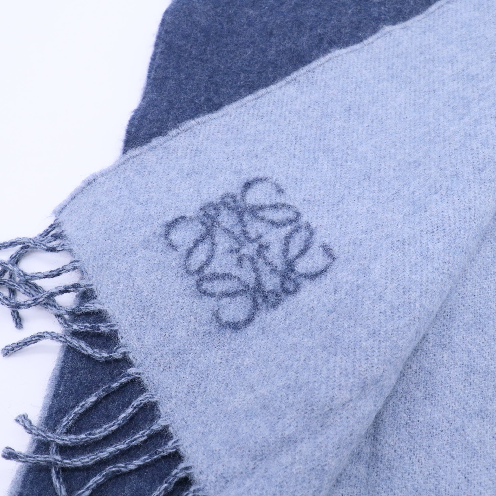 Wool/Cashmere Scarf Blue W20241