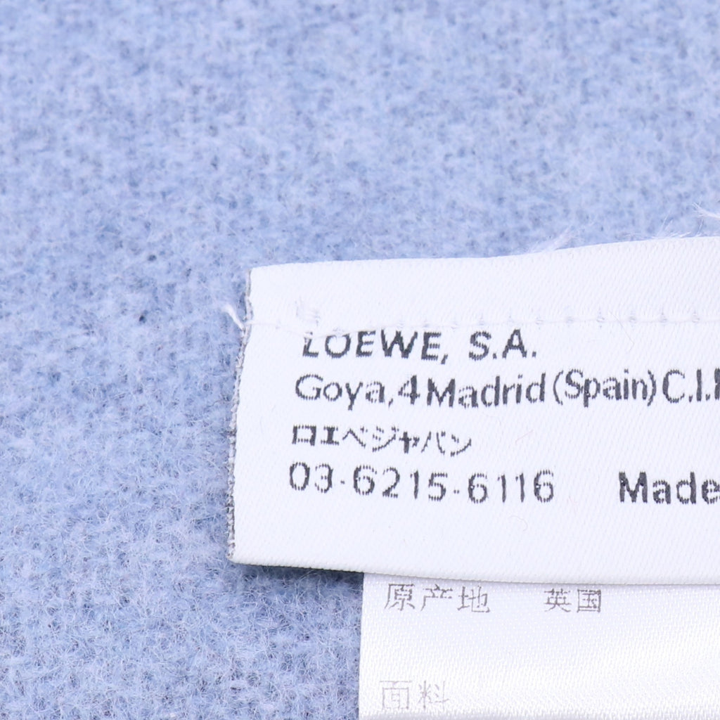 Wool/Cashmere Scarf Blue W20241