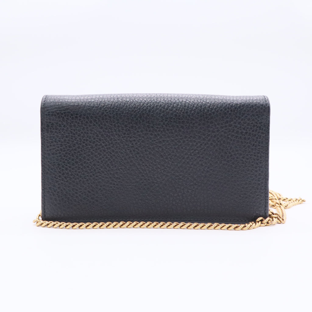 GG Marmont Chain Wallet Embellished Leather Mini B20612