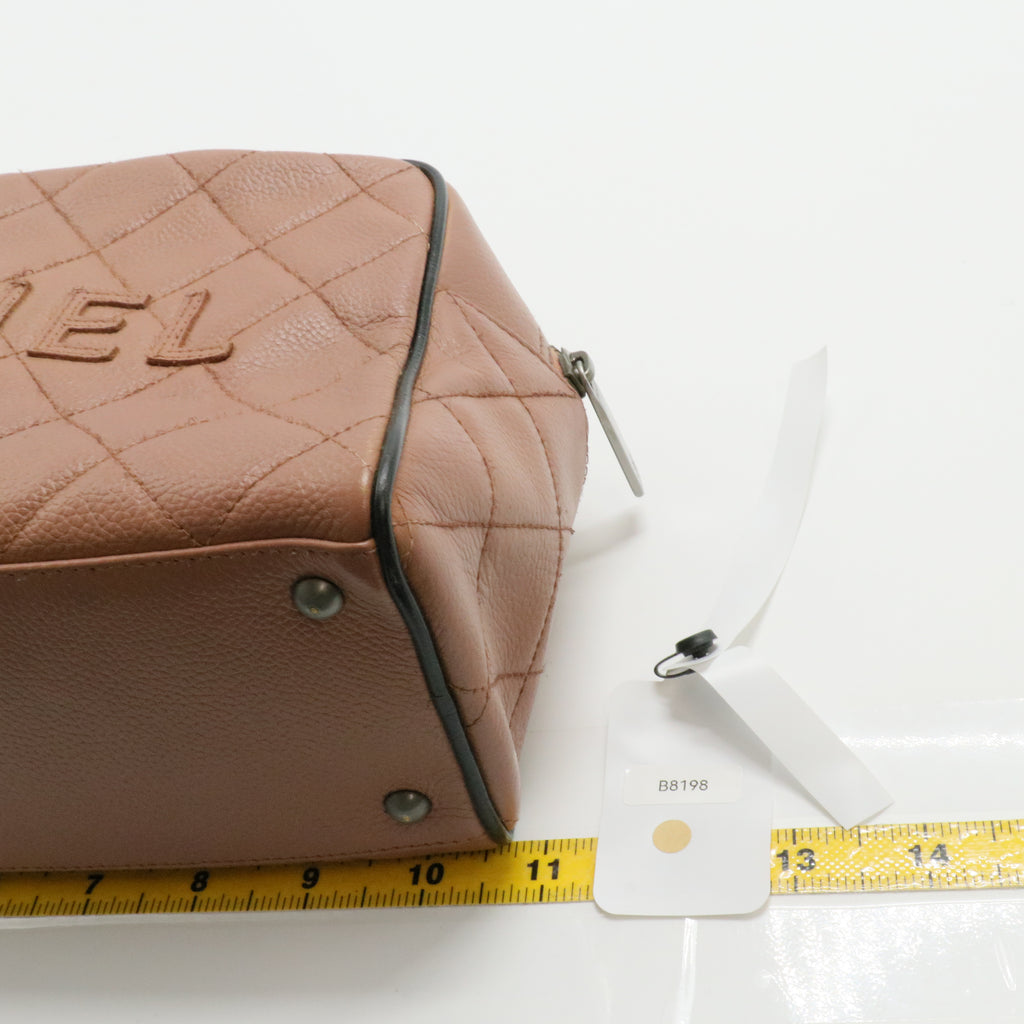 Chanel Matelassé Caviar Boston Bag