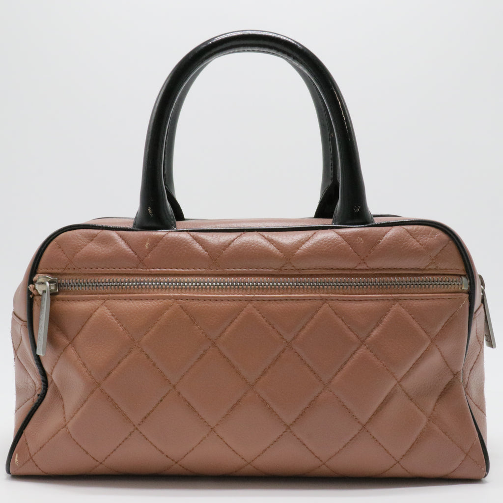 Chanel Matelassé Caviar Boston Bag