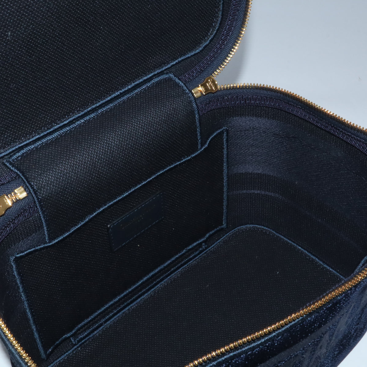 Embroidered Velvet Diortravel Case vanity bag TwinsB24620
