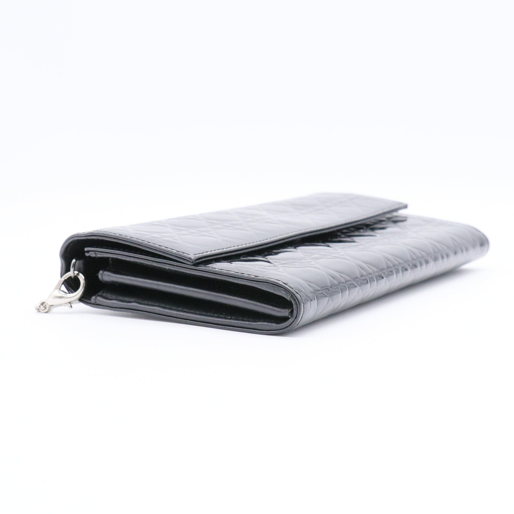 Lady Dior Clutch on Chain Cannage Quilt Patent