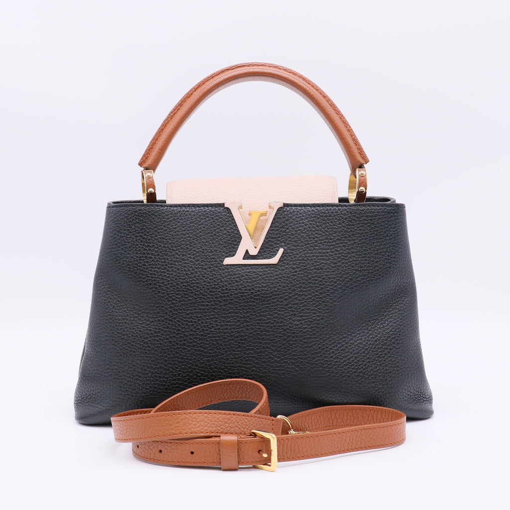Louis Vuitton Taurillon Capucines PM Black Arizona Twins LDZ219