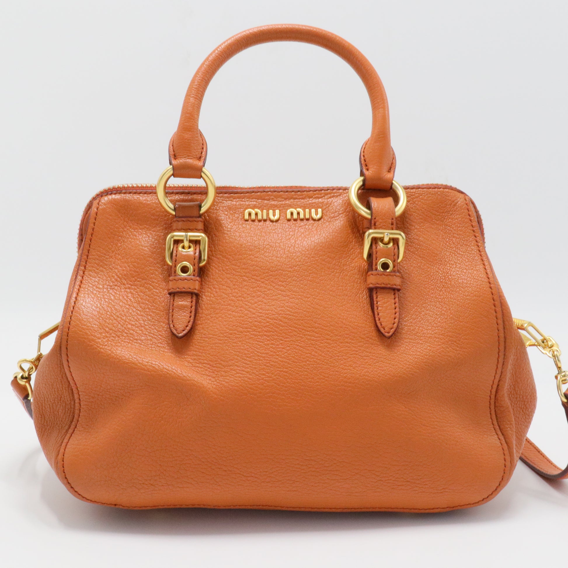 Madras Bowler Bag Leather Small