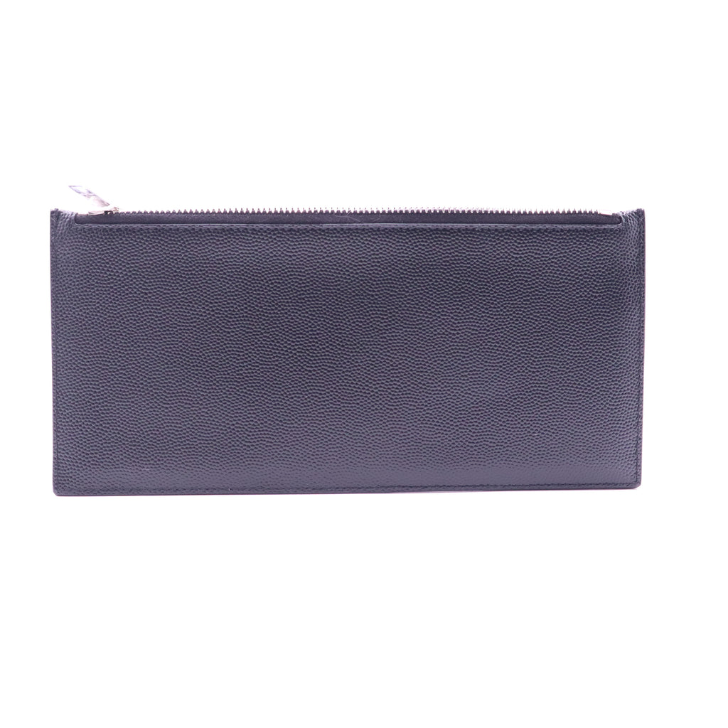 Saint Laurent Exclusive Grained Leather Fragment Zipped Card Case W21378