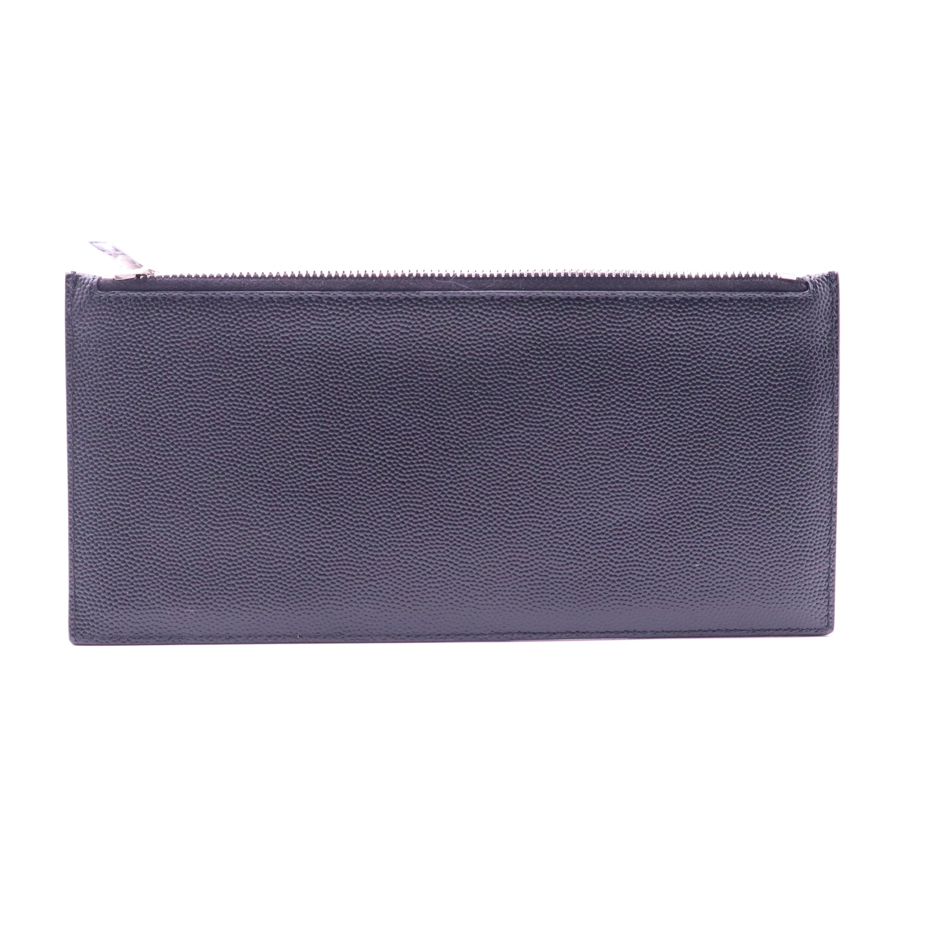 Saint Laurent Exclusive Grained Leather Fragment Zipped Card Case W21378