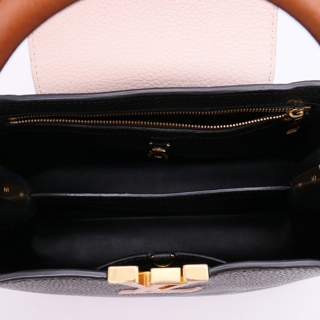 Louis Vuitton Taurillon Capucines PM Black Arizona Twins LDZ219