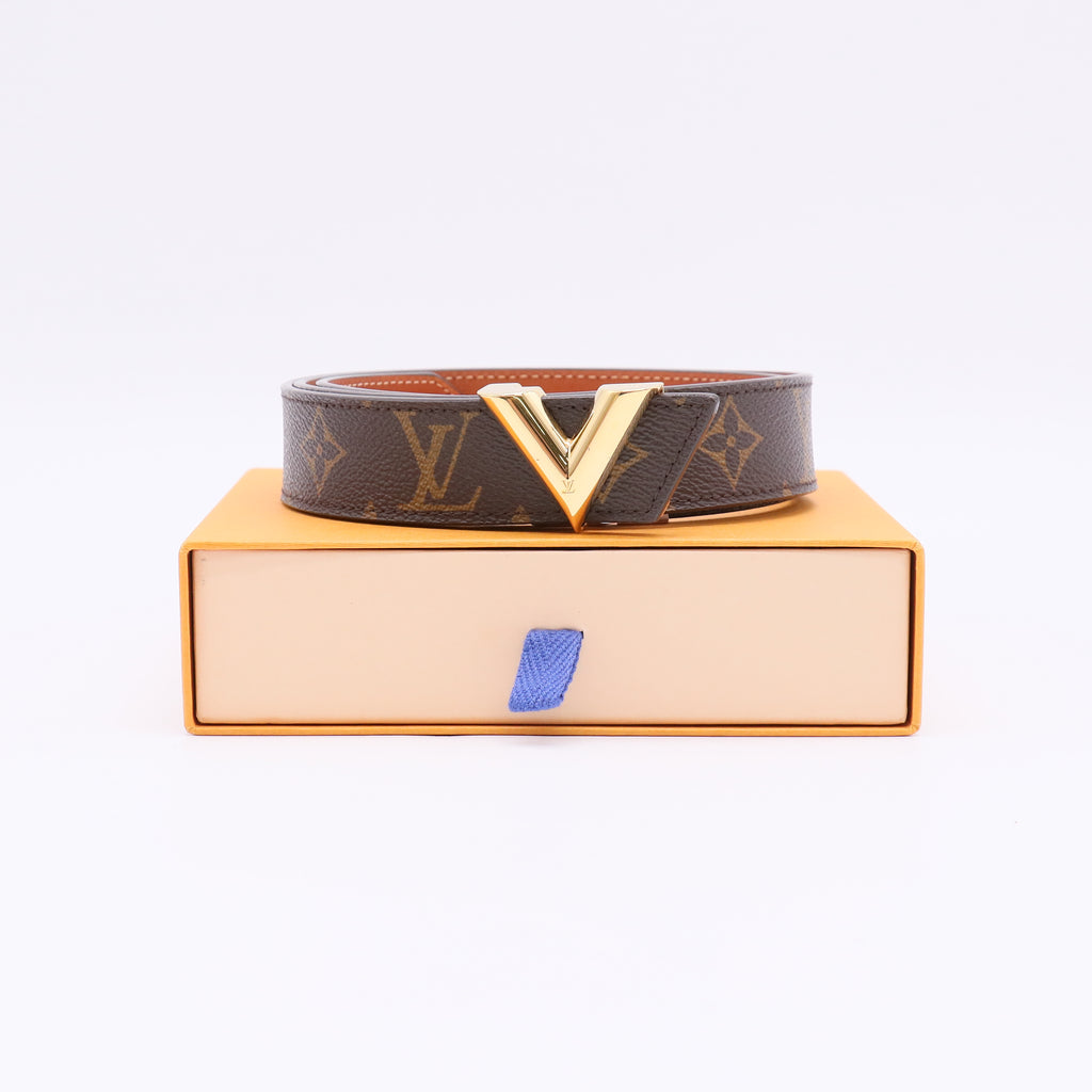 Louis Vuitton Monogram Essential V Belt 90 36 twins W22343