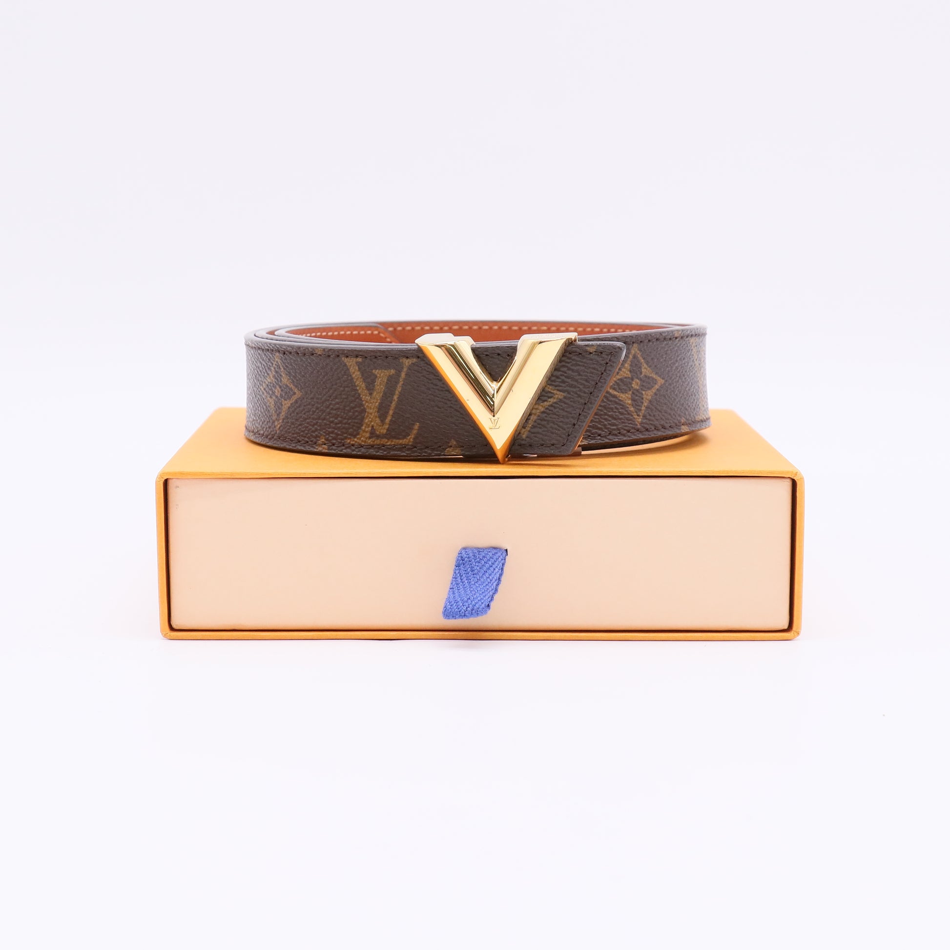 Louis Vuitton Monogram Essential V Belt 90 36 twins W22343