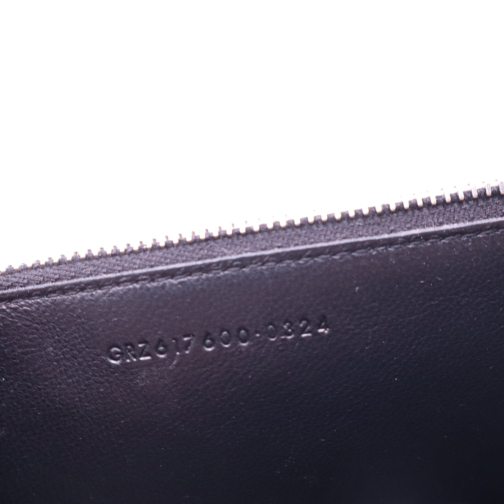 Saint Laurent Exclusive Grained Leather Fragment Zipped Card Case W21378