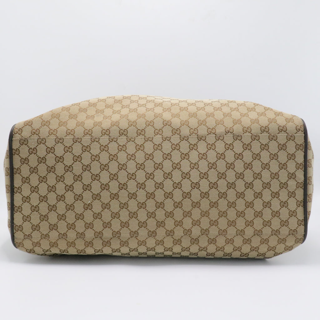 Web Strap Carry On Duffle Bag GG Canvas Large