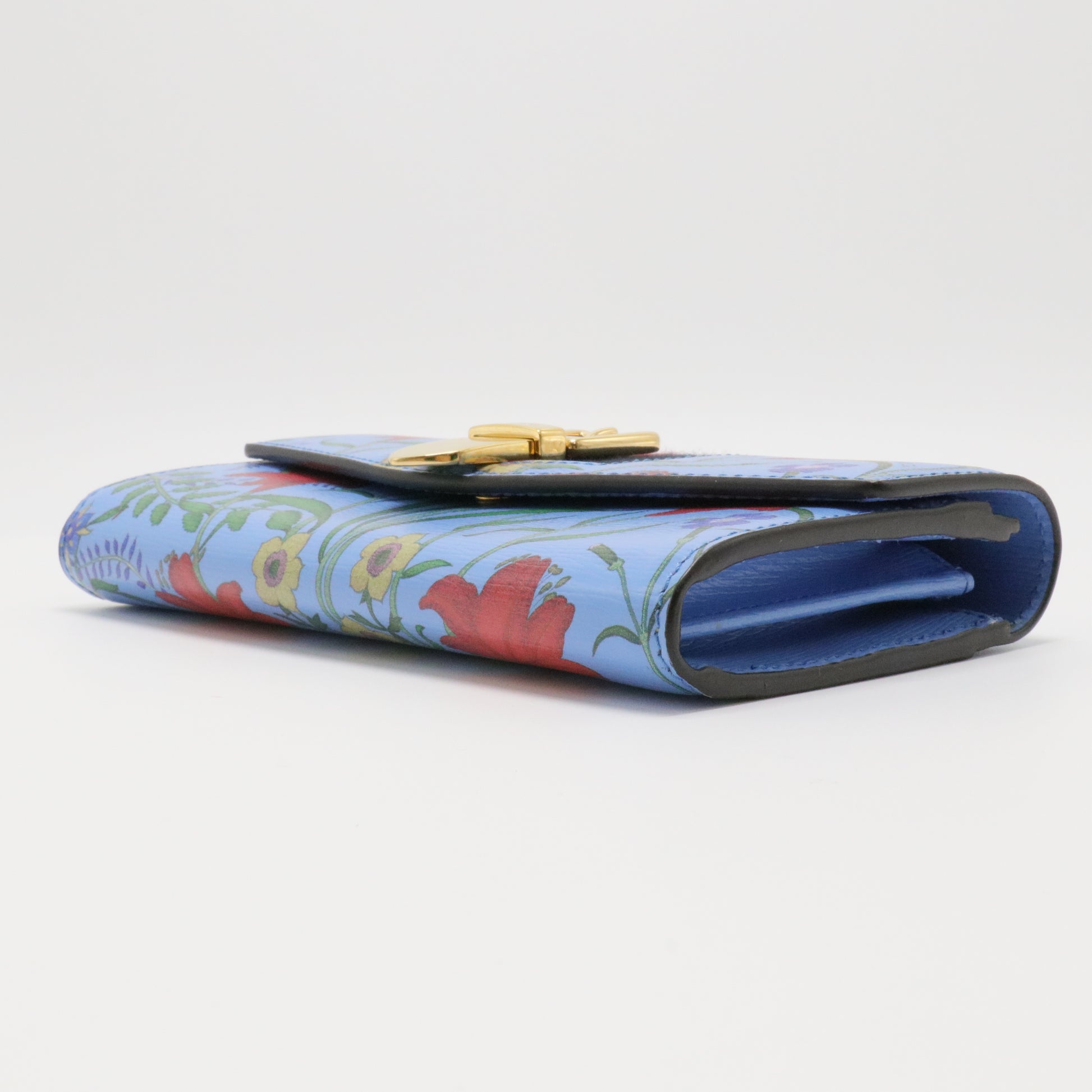 Sylvie Continental Wallet Embroidered Leather