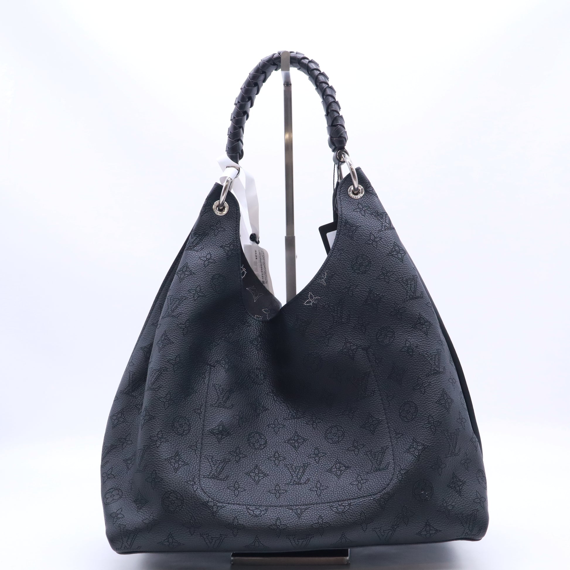 Louis Vuitton Mahina Carmel Hobo Black Twins B23876