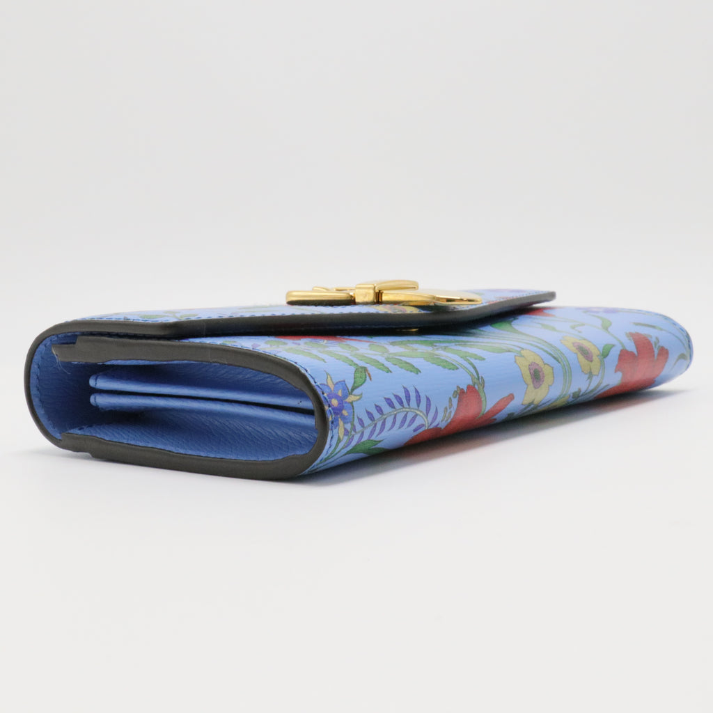 Sylvie Continental Wallet Embroidered Leather