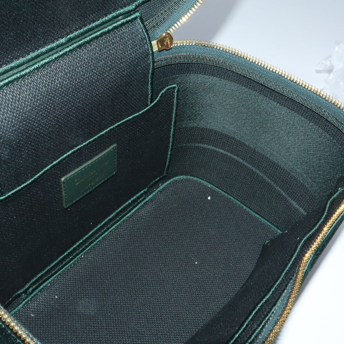 Embroidered Velvet Diortravel Case vanity bag Twins B24622