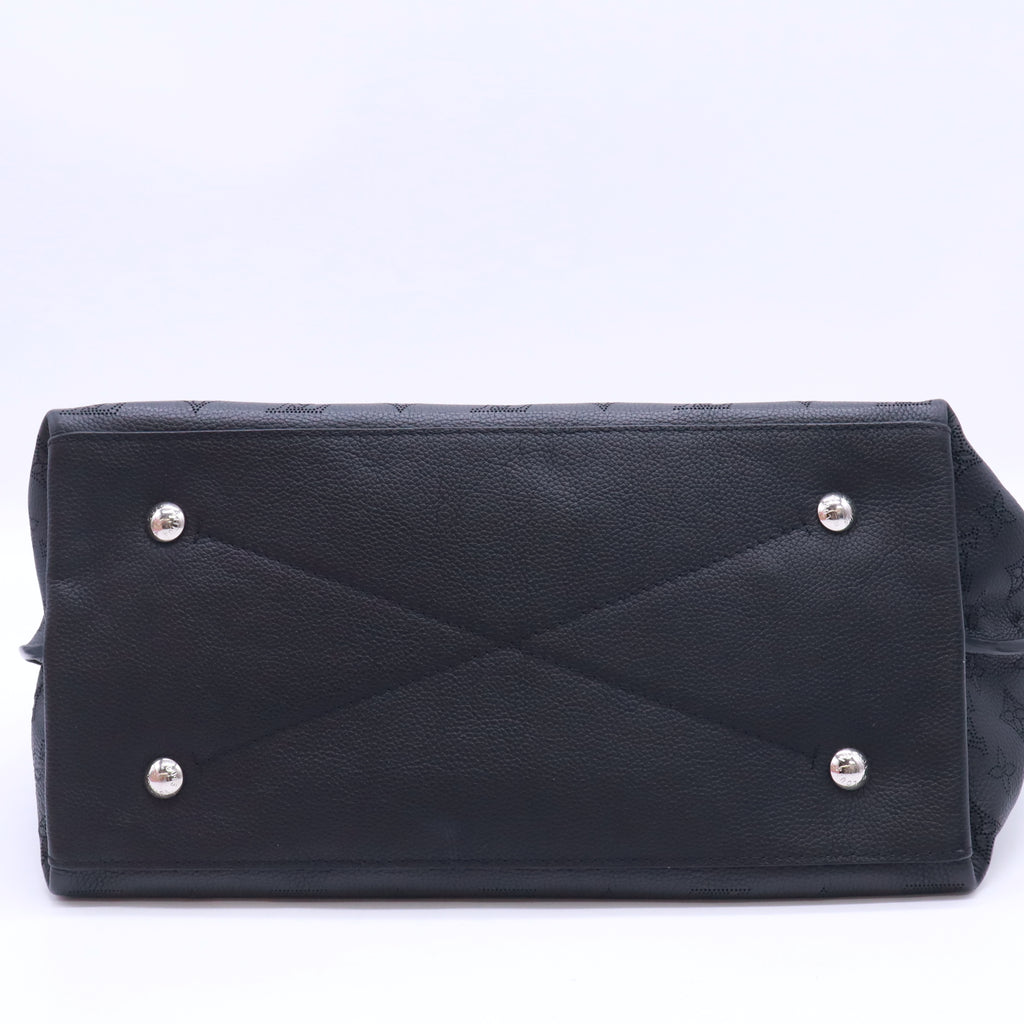 Louis Vuitton Mahina Carmel Hobo Black Twins B23876