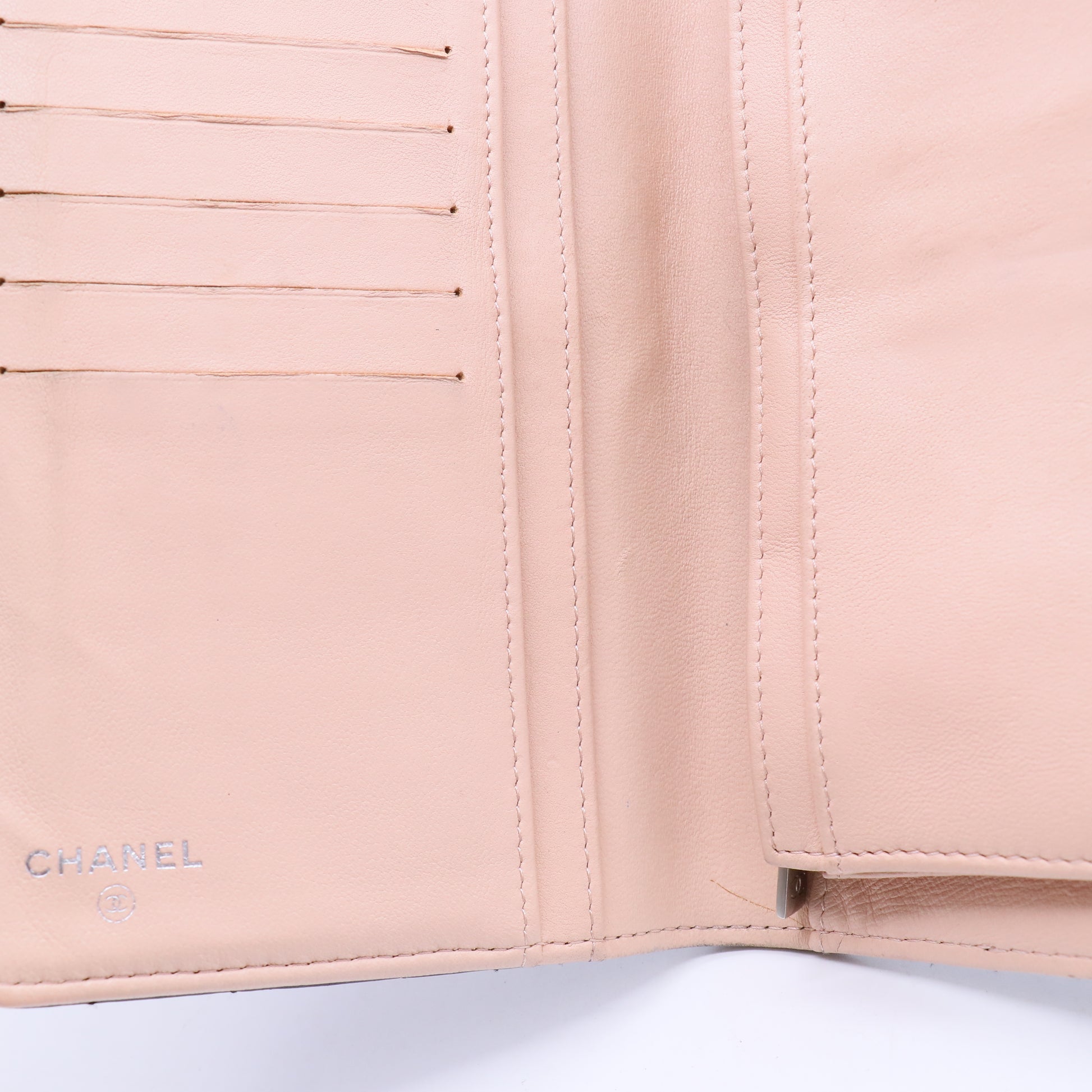 Camellia Embossed Long Wallet