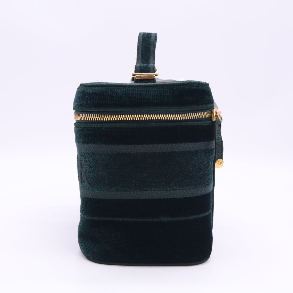 Embroidered Velvet Diortravel Case vanity bag Twins B24622