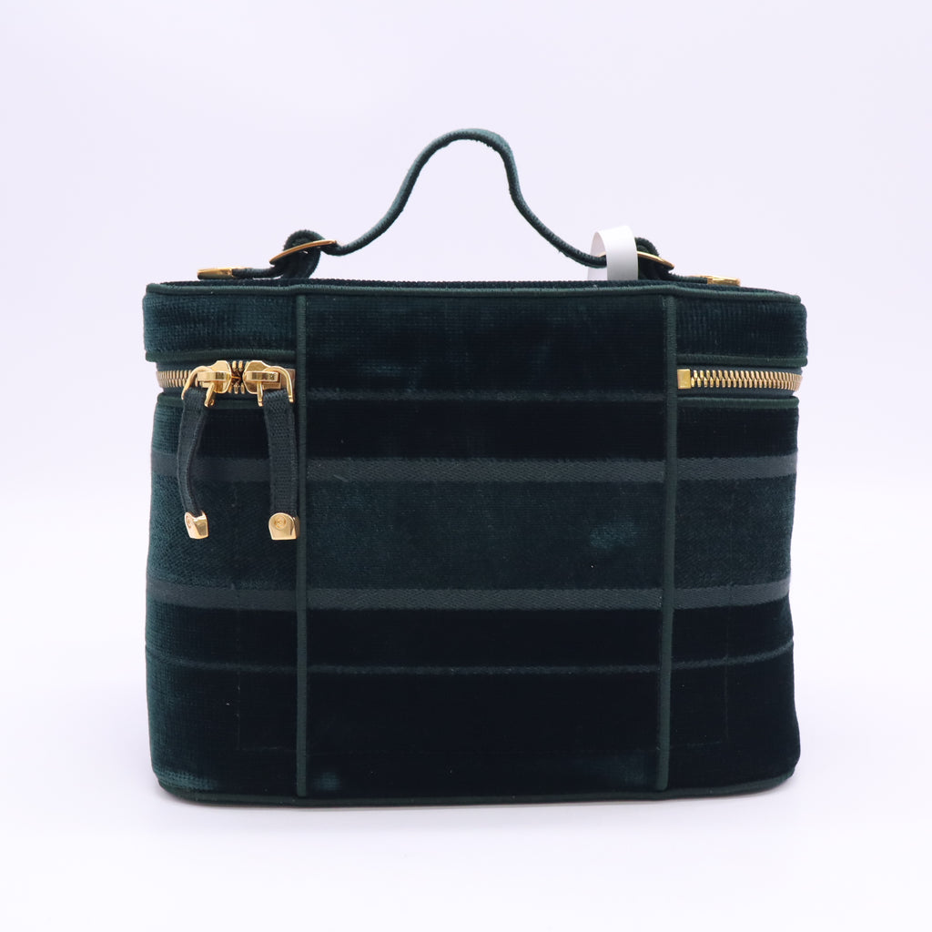 Embroidered Velvet Diortravel Case vanity bag Twins B24622