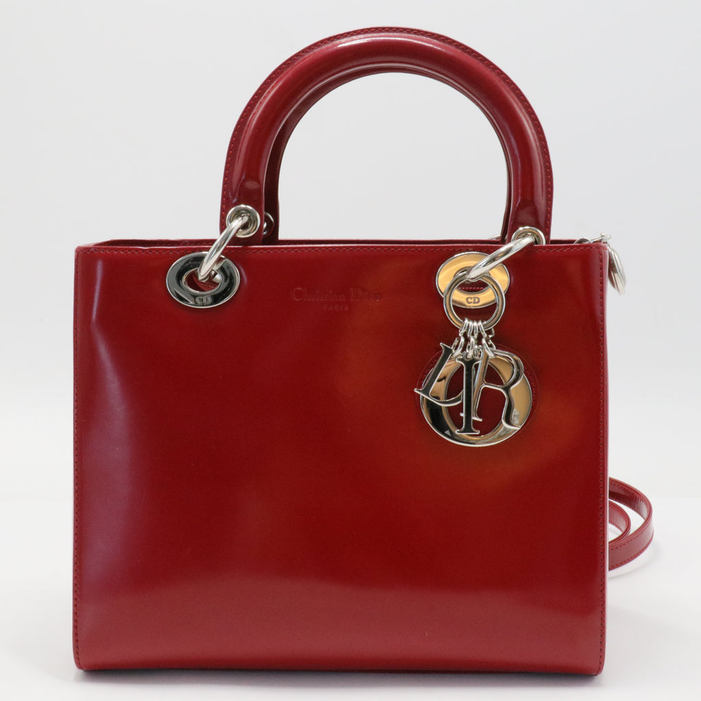 Lady Dior Chain Bag Patent Medium