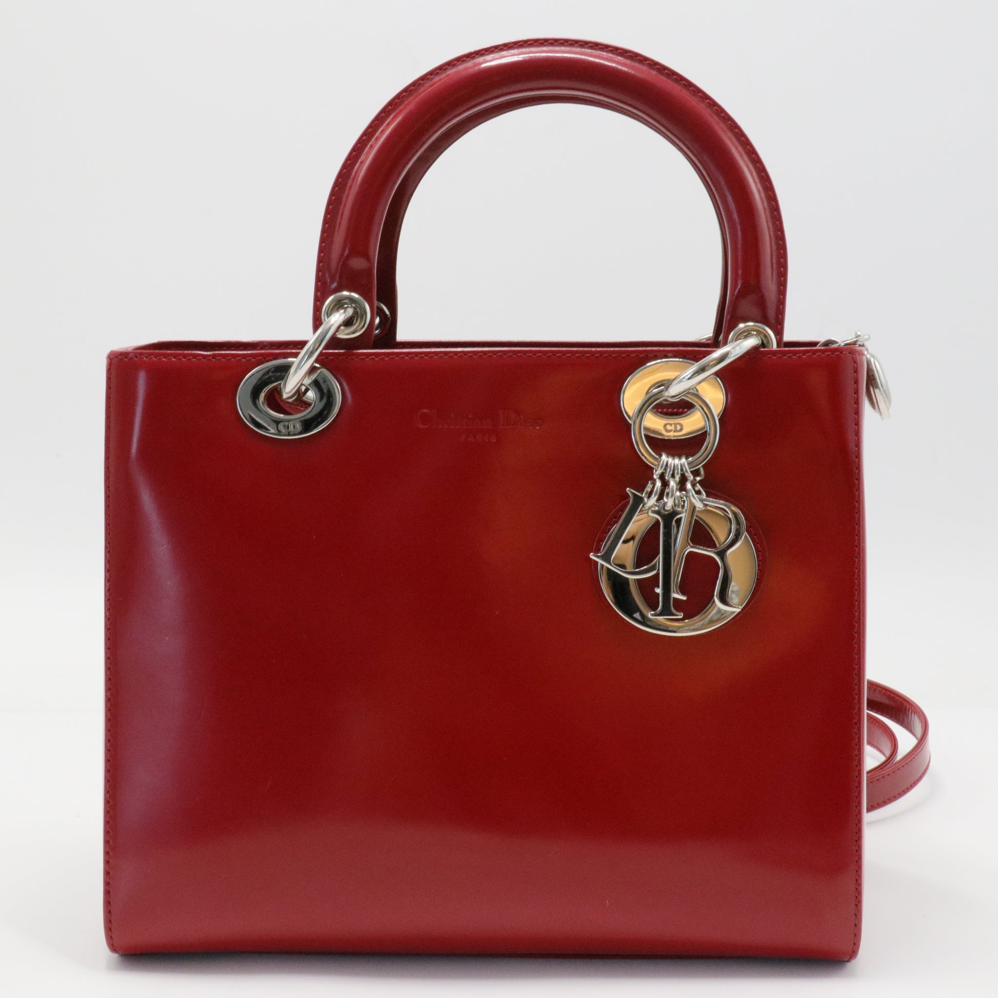 Lady Dior Chain Bag Patent Medium