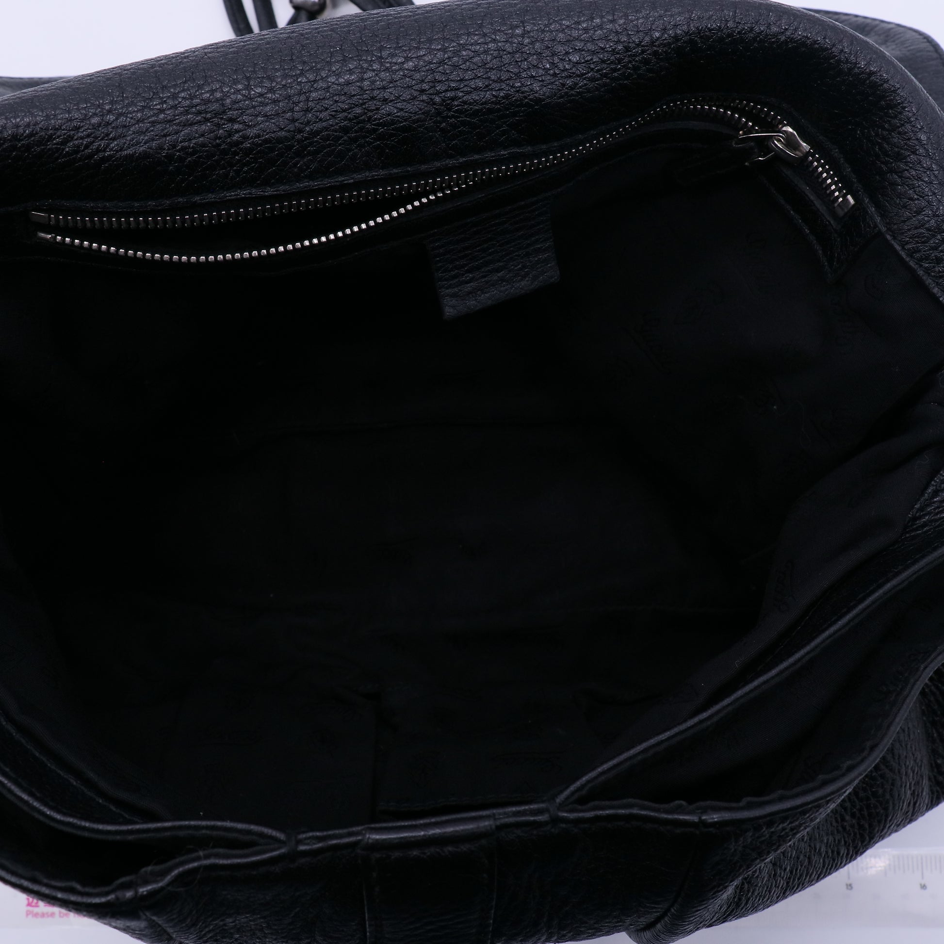 Gucci Black Leather Croisette Bamboo Evening Bag twins LDJ3946