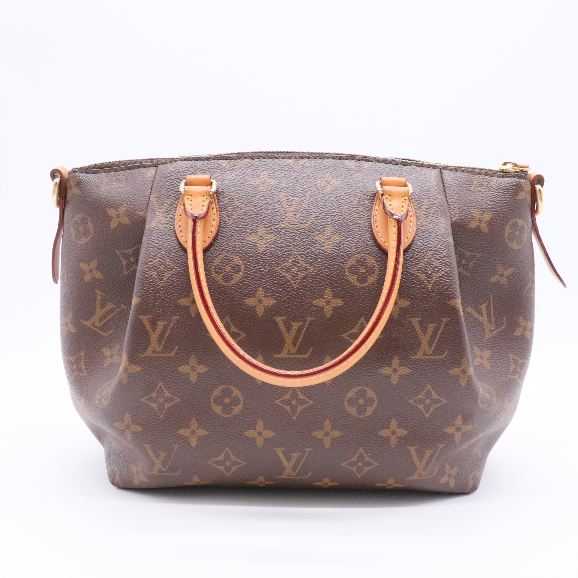 Turen MM monogram Handbag PVC leather Brown 2WAY