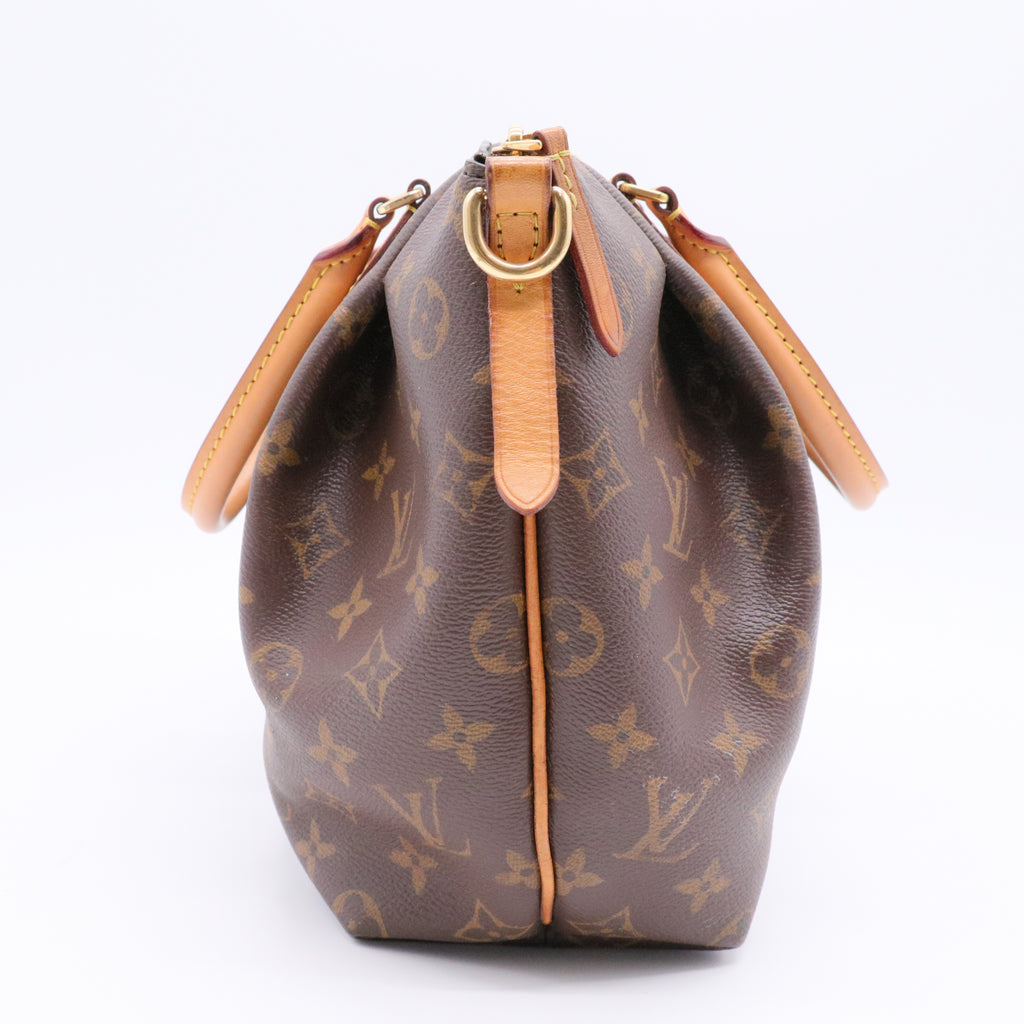 Turen MM monogram Handbag PVC leather Brown 2WAY
