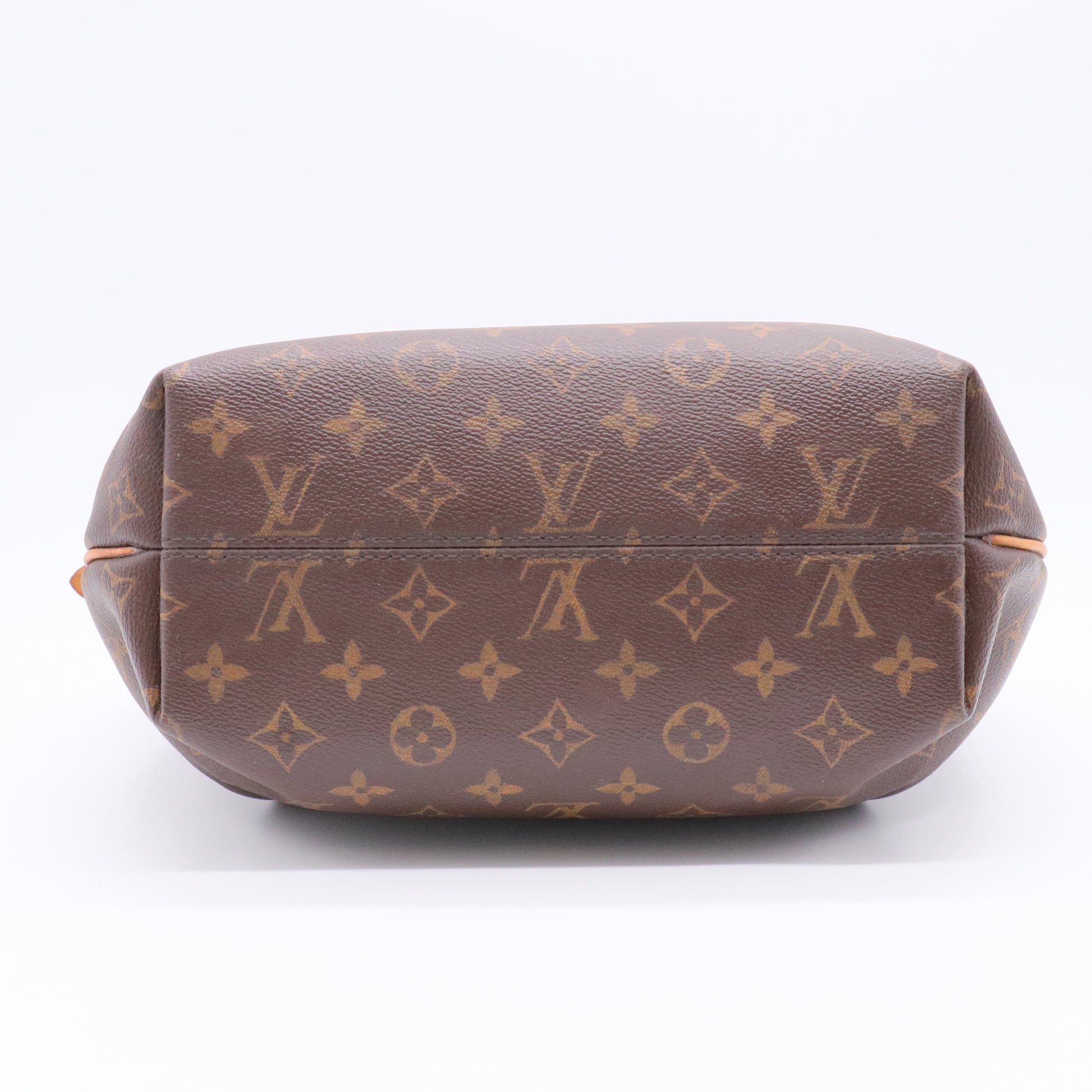 Turen MM monogram Handbag PVC leather Brown 2WAY