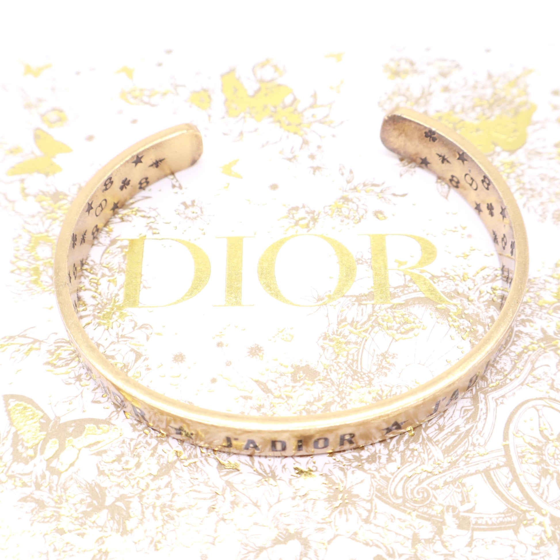 Christian Dior Enamel J'Adior Cuff Bracelet twins LDZ744