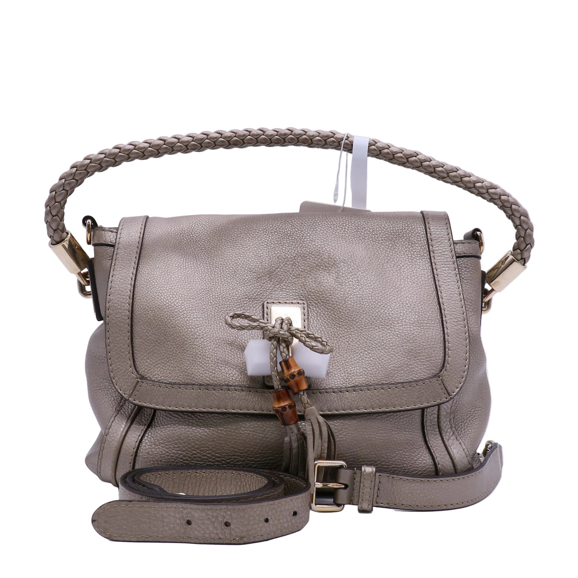 Bella Flap Shoulder Bag Leather Medium  B21342