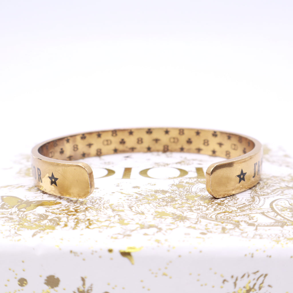 Christian Dior Enamel J'Adior Cuff Bracelet twins LDZ744