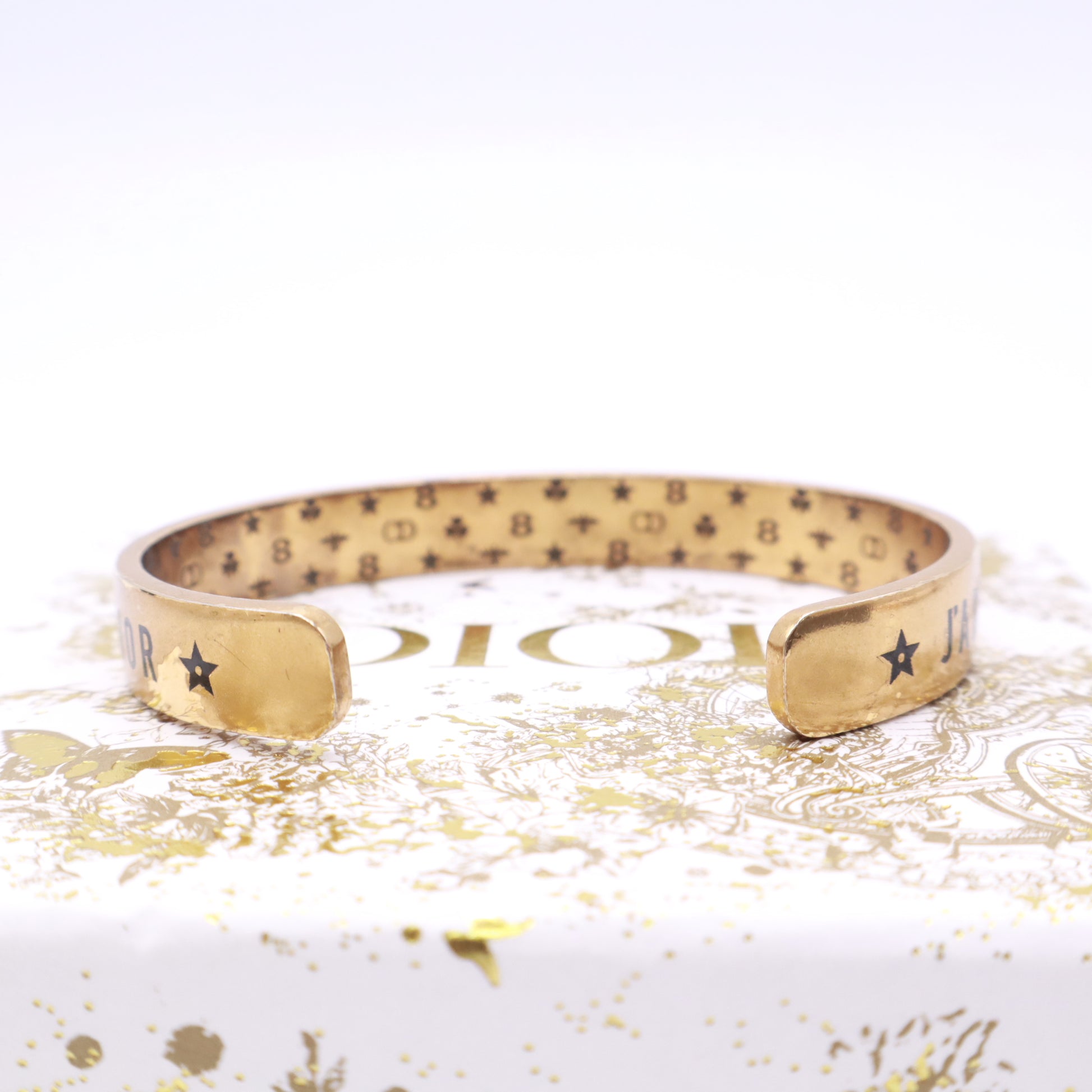 Christian Dior Enamel J'Adior Cuff Bracelet twins LDZ744