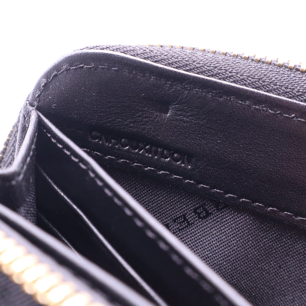Burberry Haymarket Check Zip Around Wallet W21362