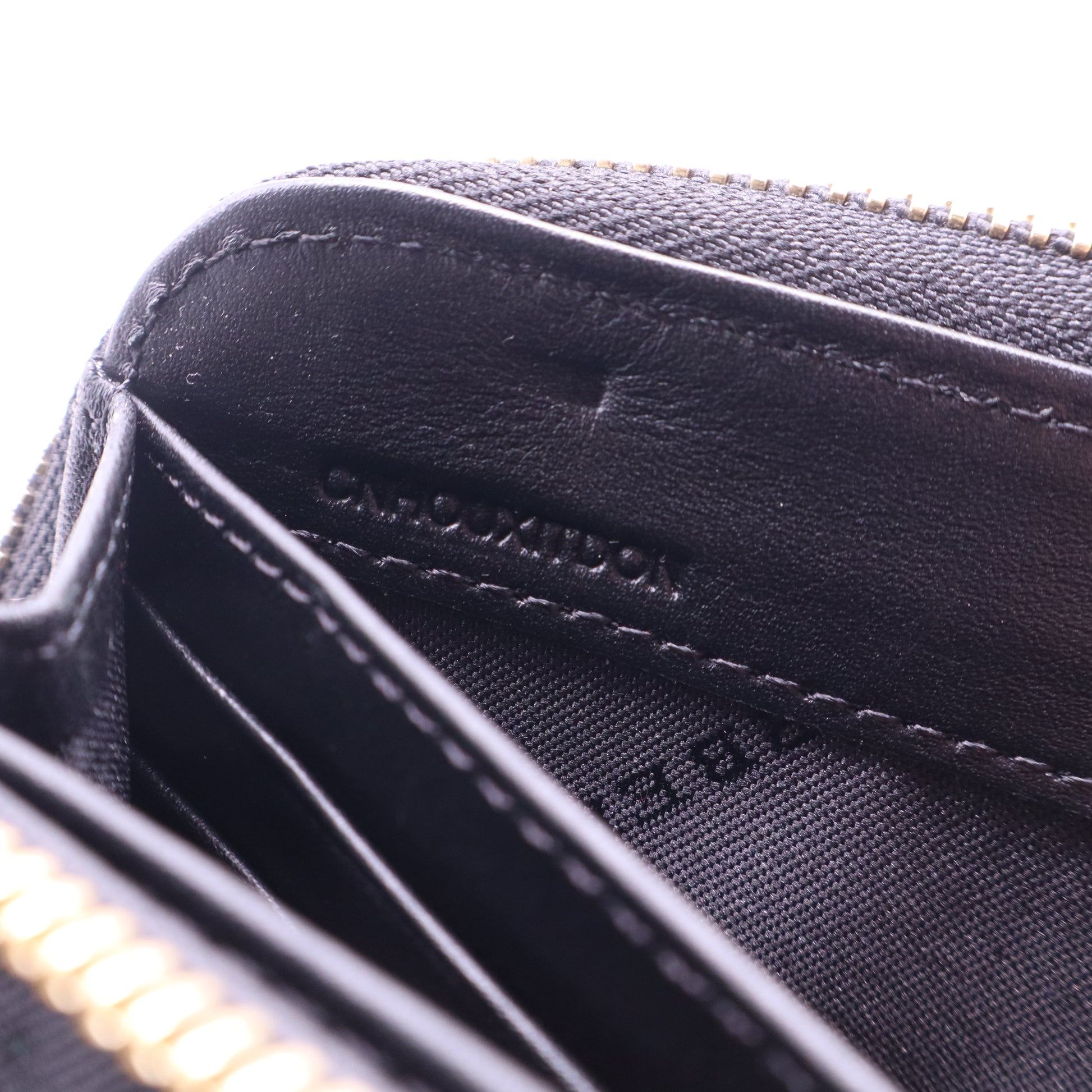 Burberry Haymarket Check Zip Around Wallet W21362