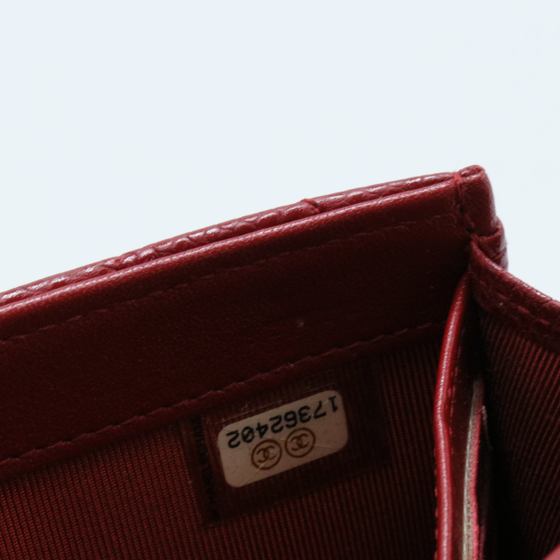 Caviar Quilted Large Gusset Flap Wallet Red