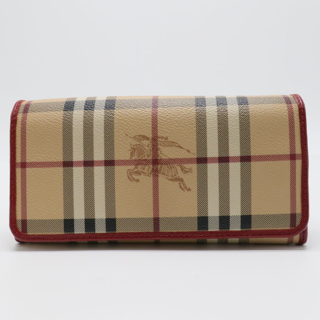 Burberry Haymarket Check Continental Wallet