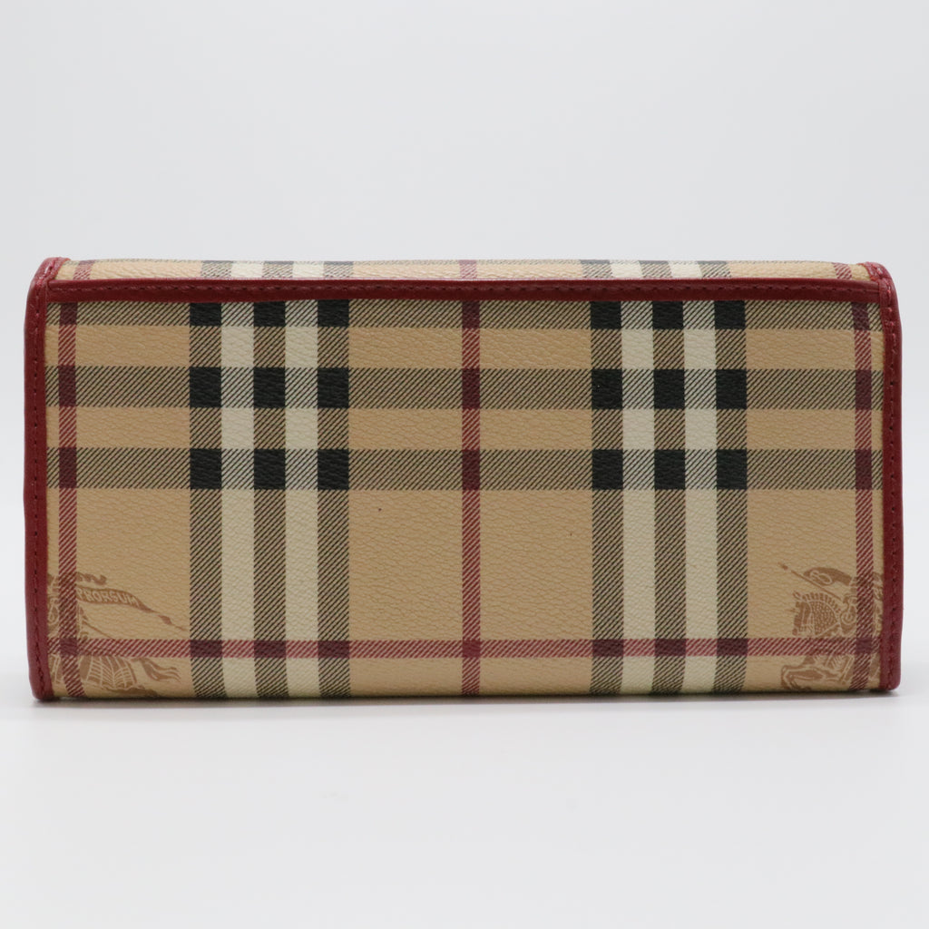 Burberry Haymarket Check Continental Wallet